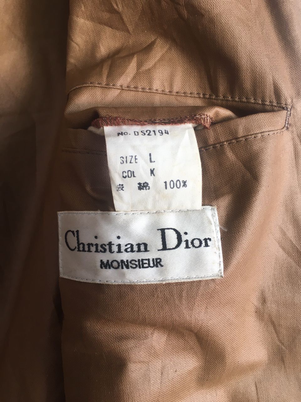 Christian Dior Monsieur Christian Dior Monsieur leather light brown Faded Jackets Size US L / EU 52-54 / 3 - 8 Thumbnail