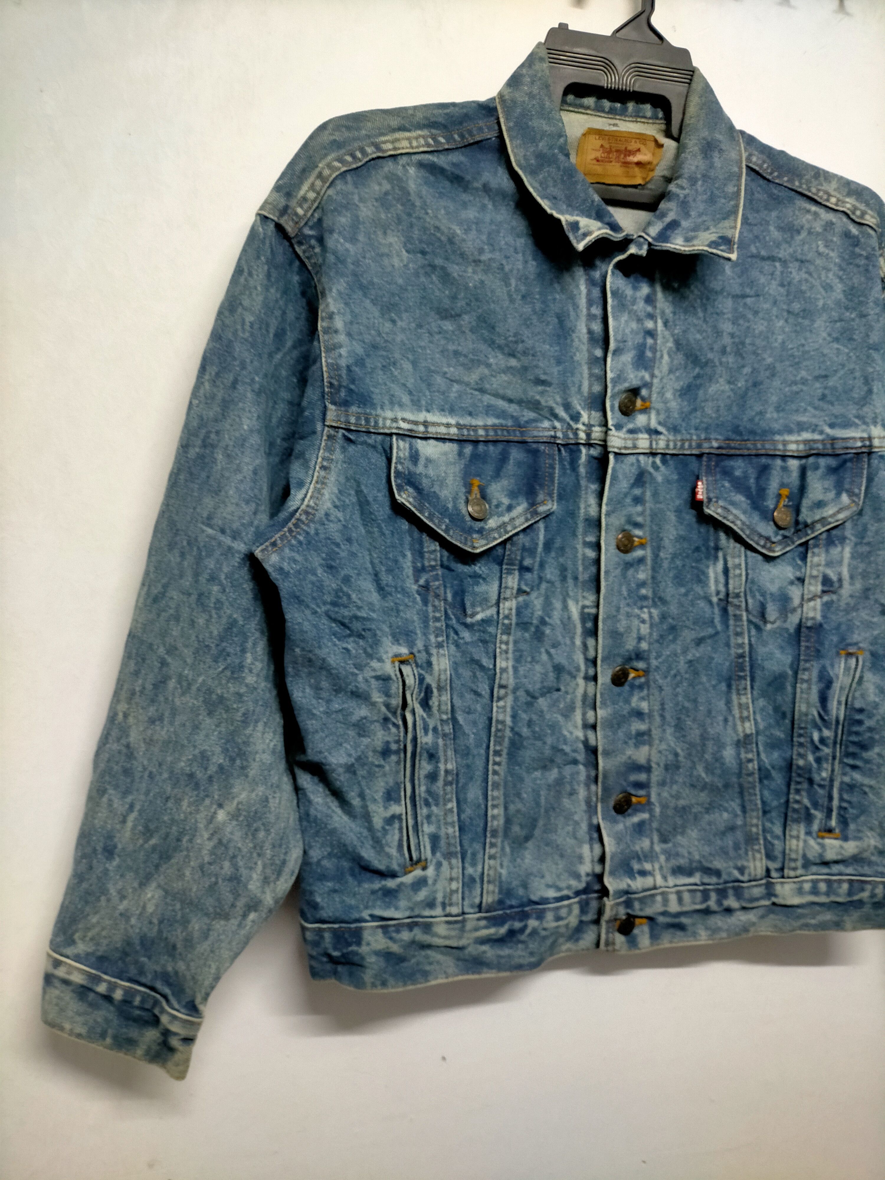 Levi's × Vintage Vintage 80s Levis 507 Acid Wash Trucker Jacket Size US M / EU 48-50 / 2 - 4 Thumbnail