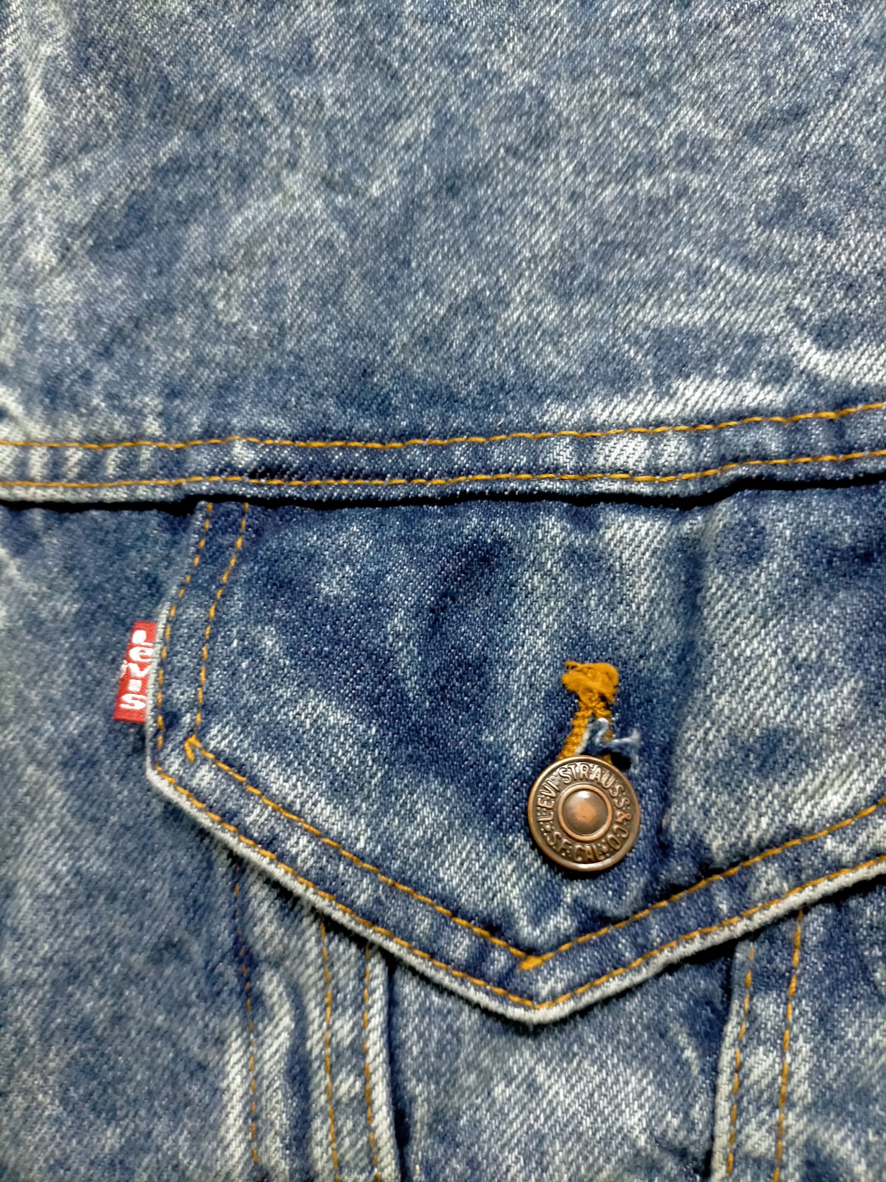 Levi's × Vintage Vintage 80s Levis 507 Acid Wash Trucker Jacket Size US M / EU 48-50 / 2 - 8 Thumbnail