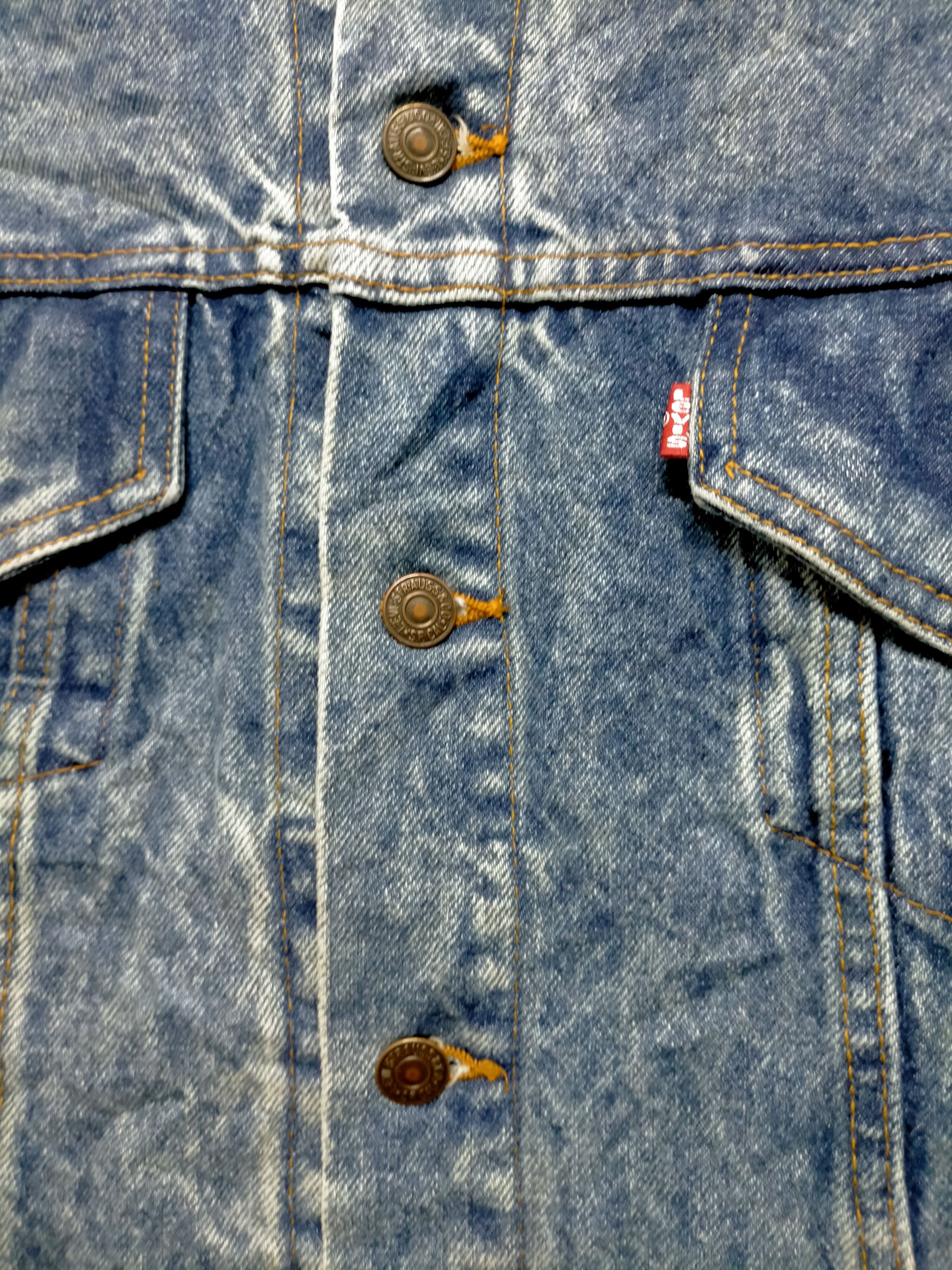 Levi's × Vintage Vintage 80s Levis 507 Acid Wash Trucker Jacket Size US M / EU 48-50 / 2 - 7 Thumbnail