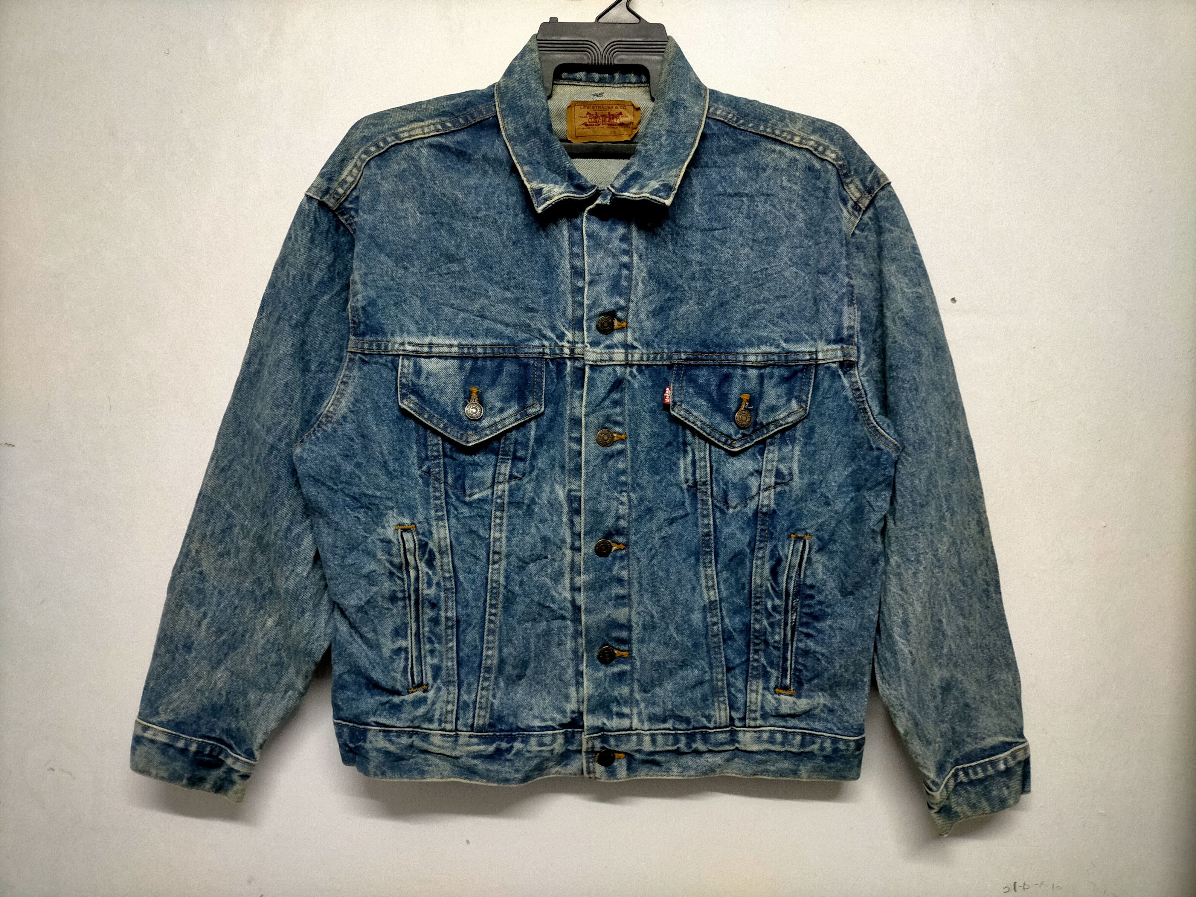 Levi's × Vintage Vintage 80s Levis 507 Acid Wash Trucker Jacket Size US M / EU 48-50 / 2 - 1 Thumbnail
