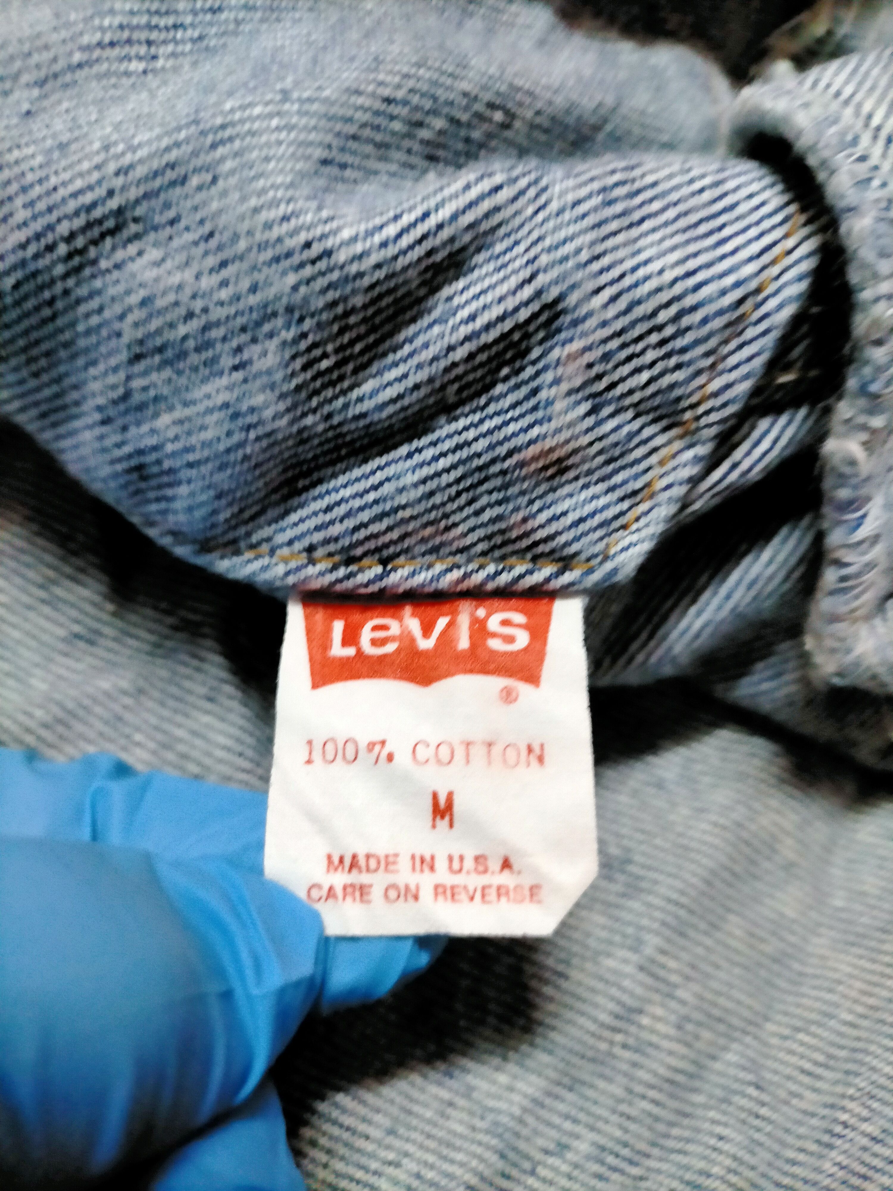 Levi's × Vintage Vintage 80s Levis 507 Acid Wash Trucker Jacket Size US M / EU 48-50 / 2 - 14 Thumbnail