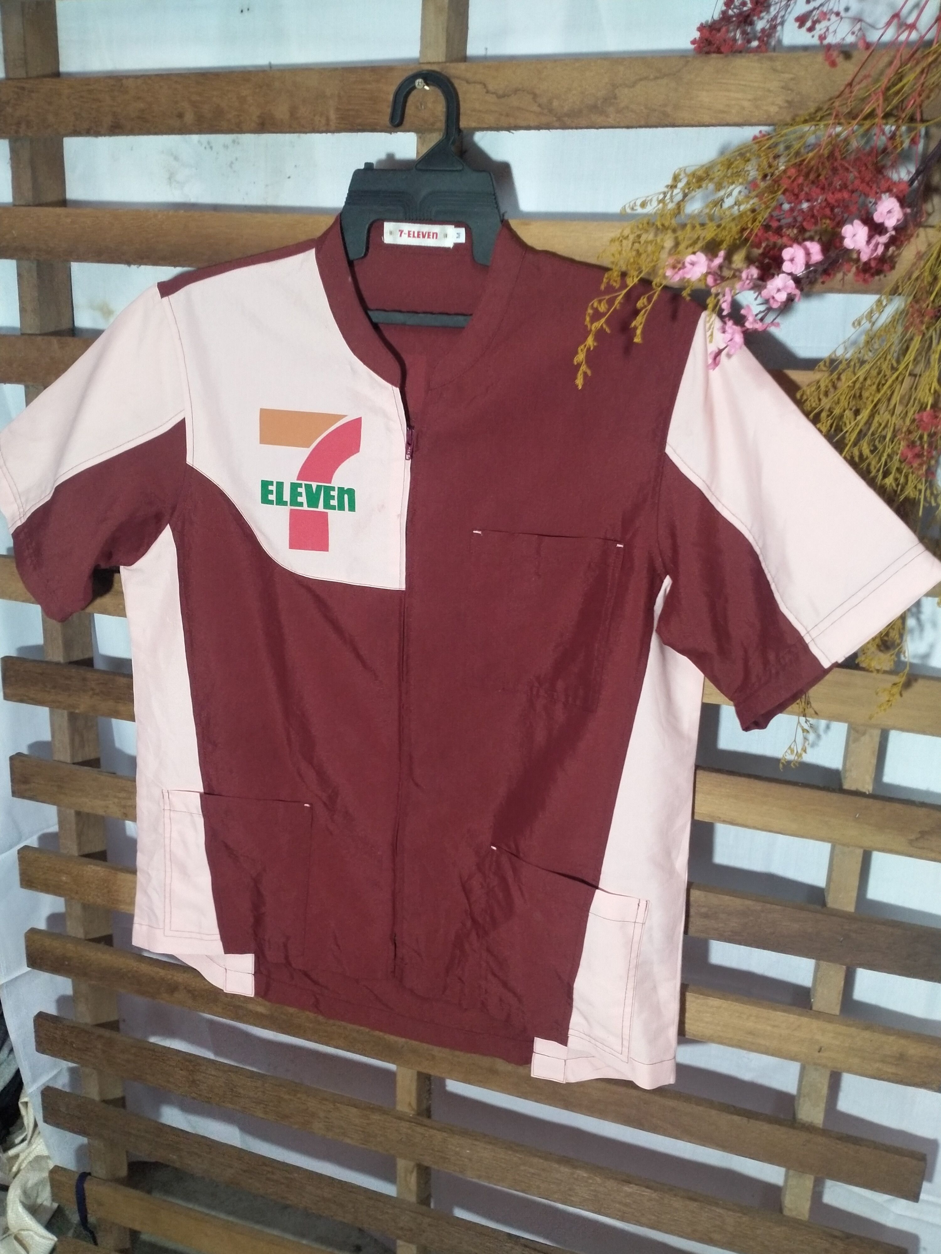 Japanese Brand 90's 7 ELEVEN JAPAN UNIFORM ZIPPER WORKWEAR Size US M / EU 48-50 / 2 - 2 Thumbnail
