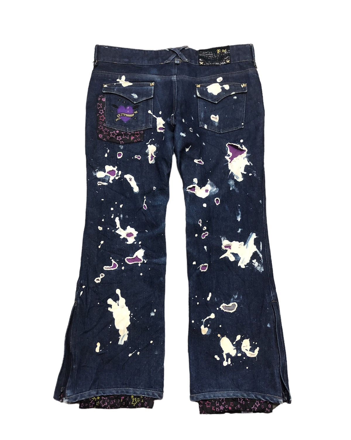 Rare Design Paint Splatter Designer Denim