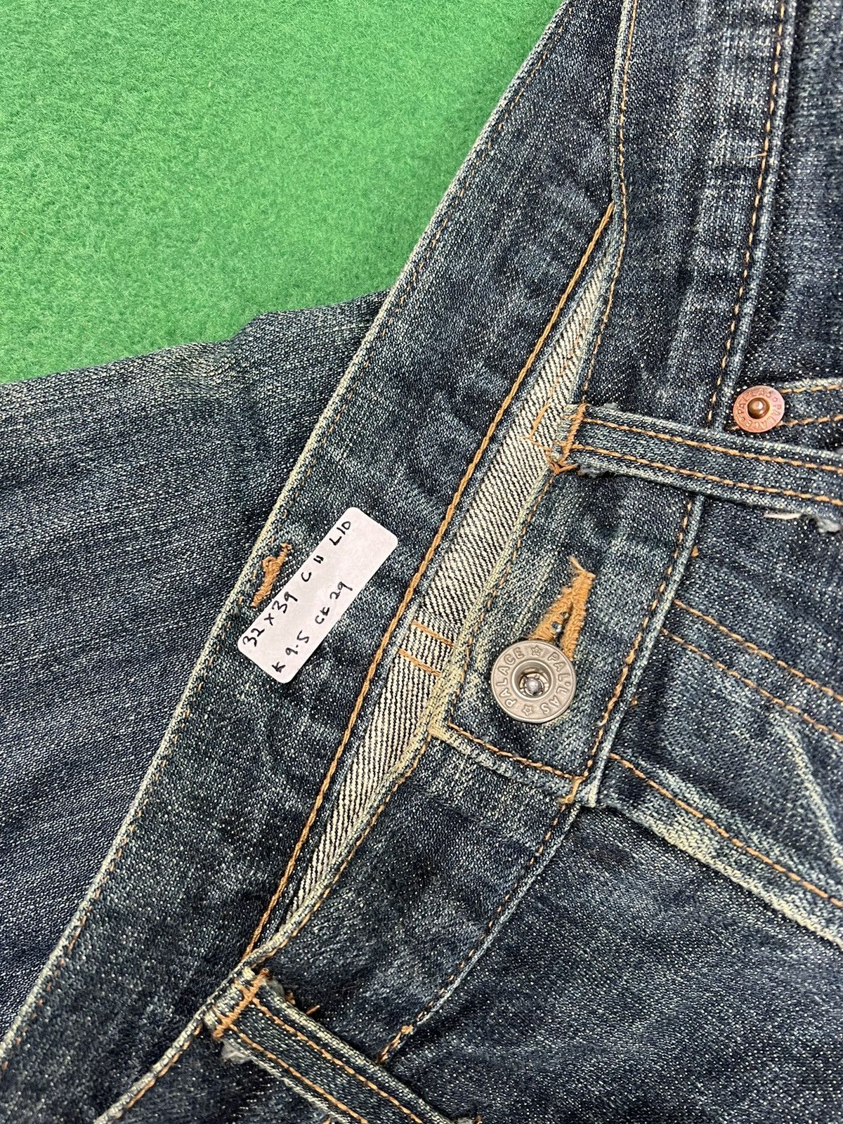 Vintage PALACE PAL LAC Selvedge Denim Designer Japan