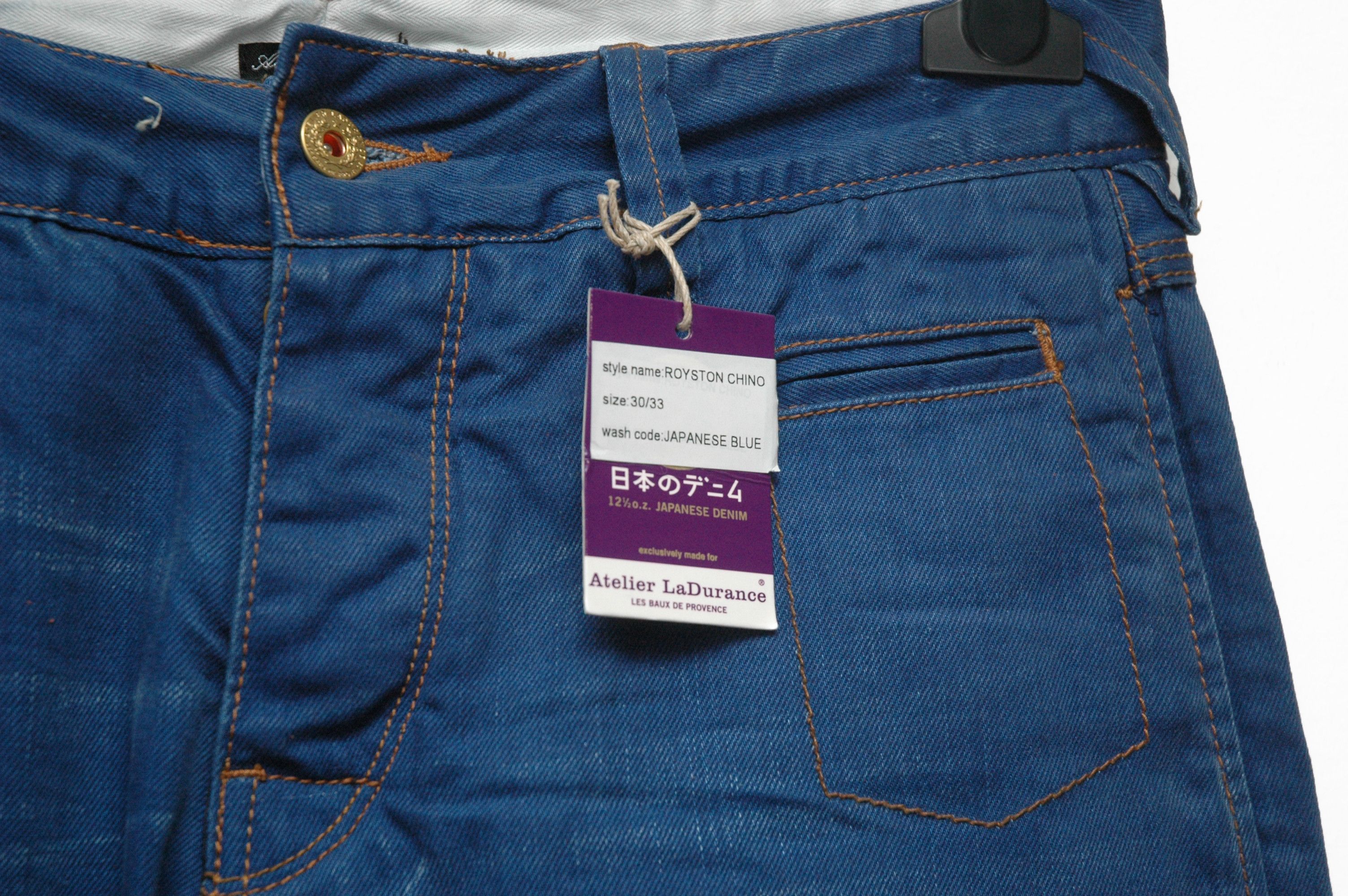 Atelier La Durance NWT Atelier La Durance 11oz Japan Denim Royston Chino Size US 30 / EU 46 - 3 Thumbnail