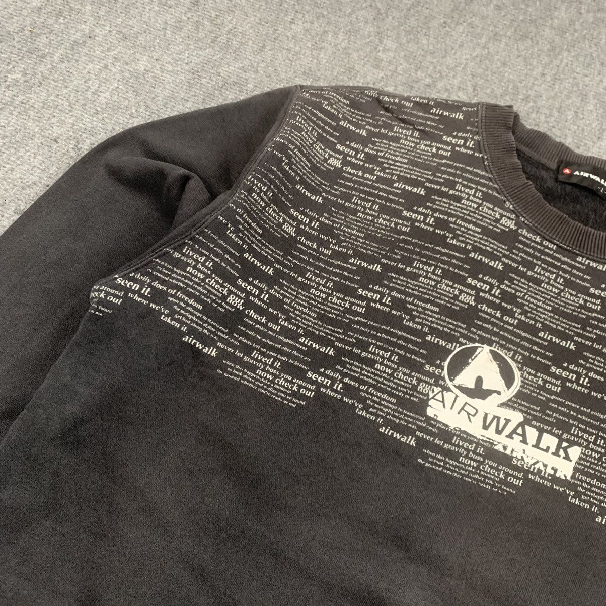 Sunfaded Black Vintage Airwalk Sweatshirt