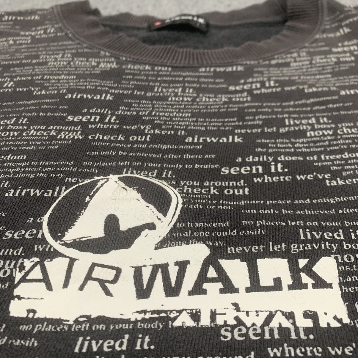 Sunfaded Black Vintage Airwalk Sweatshirt