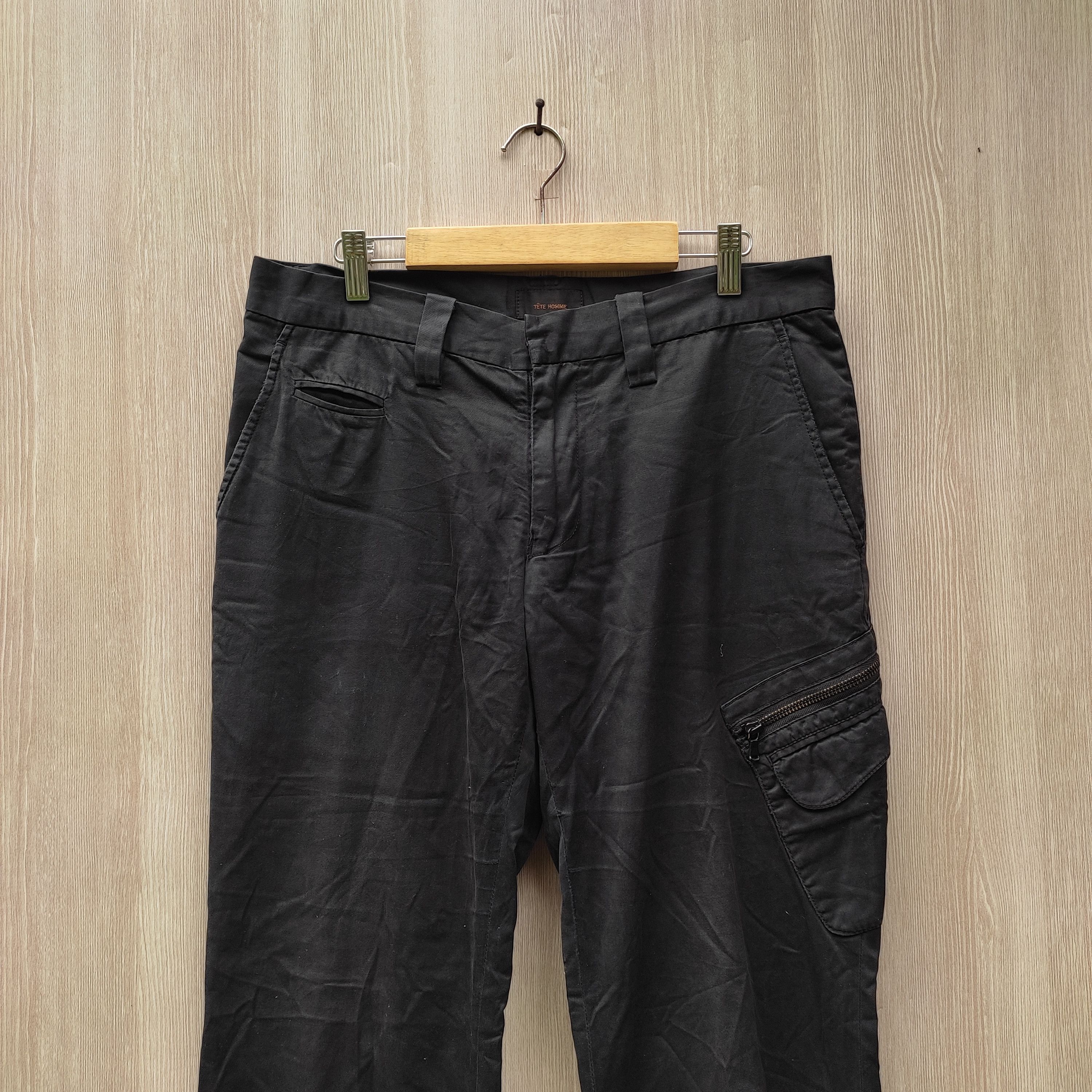 Issey Miyake Tete Homme Flared Cargo Pants Size US 32 / EU 48 - 3 Thumbnail