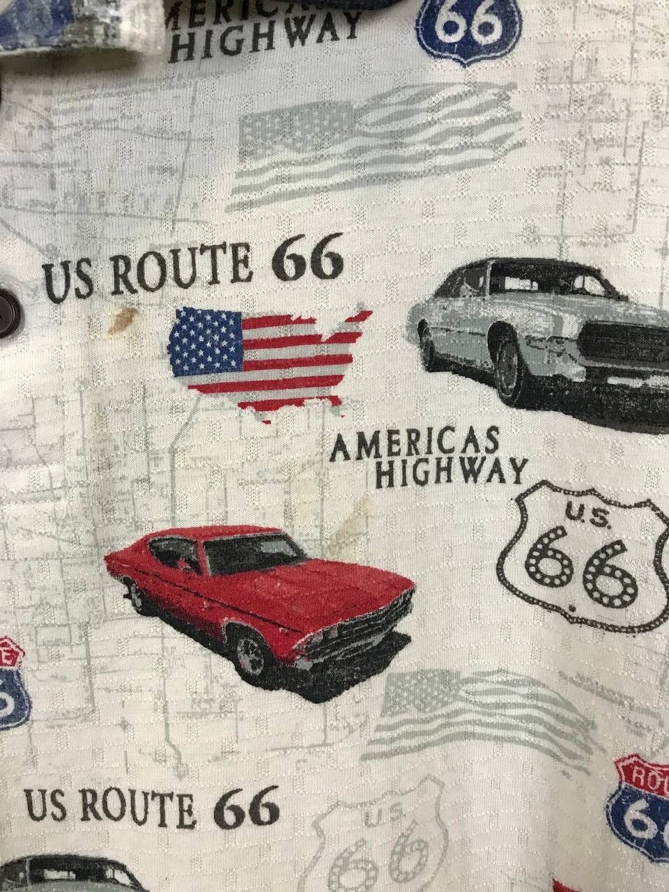 Other Vintage USA Route 66 Cars polo tee Size US XXL / EU 58 / 5 - 6 Thumbnail