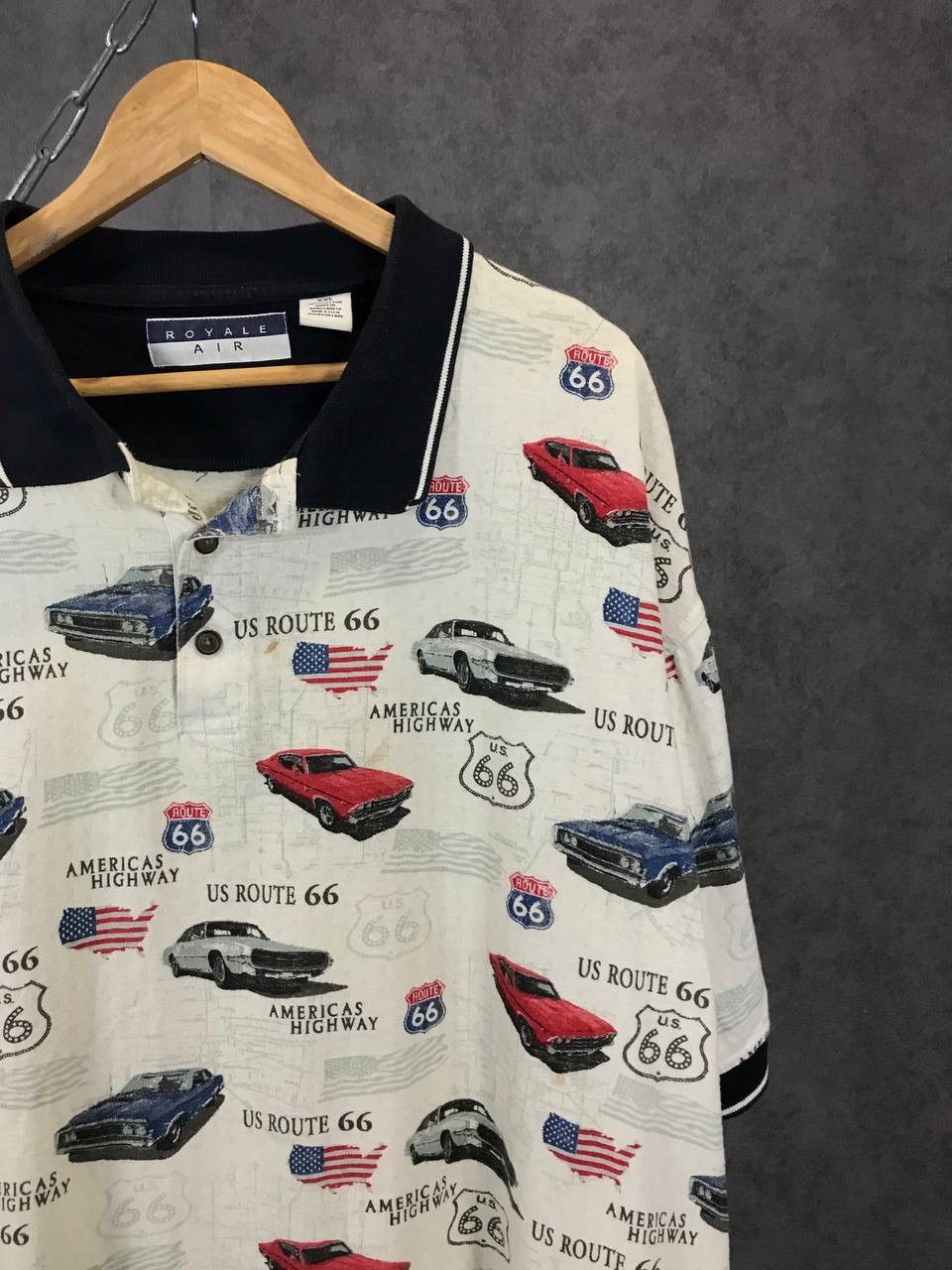 Other Vintage USA Route 66 Cars polo tee Size US XXL / EU 58 / 5 - 2 Thumbnail