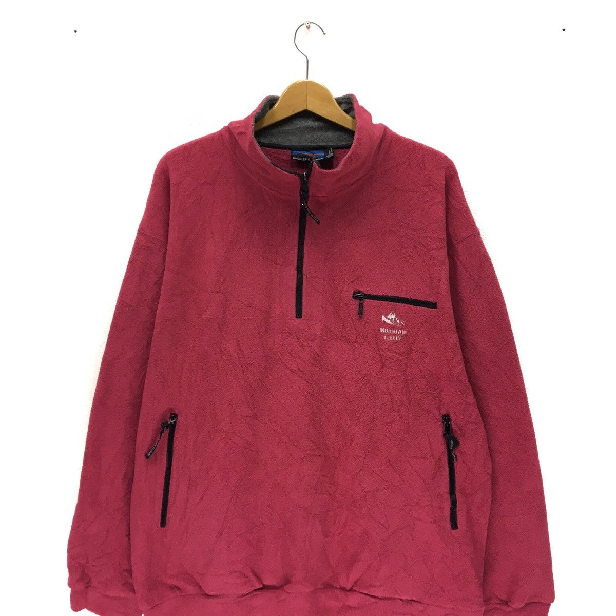 Japanese Brand Mountain Fleece Half Zip Small Logo Sweatshirt Size US L / EU 52-54 / 3 - 3 Thumbnail