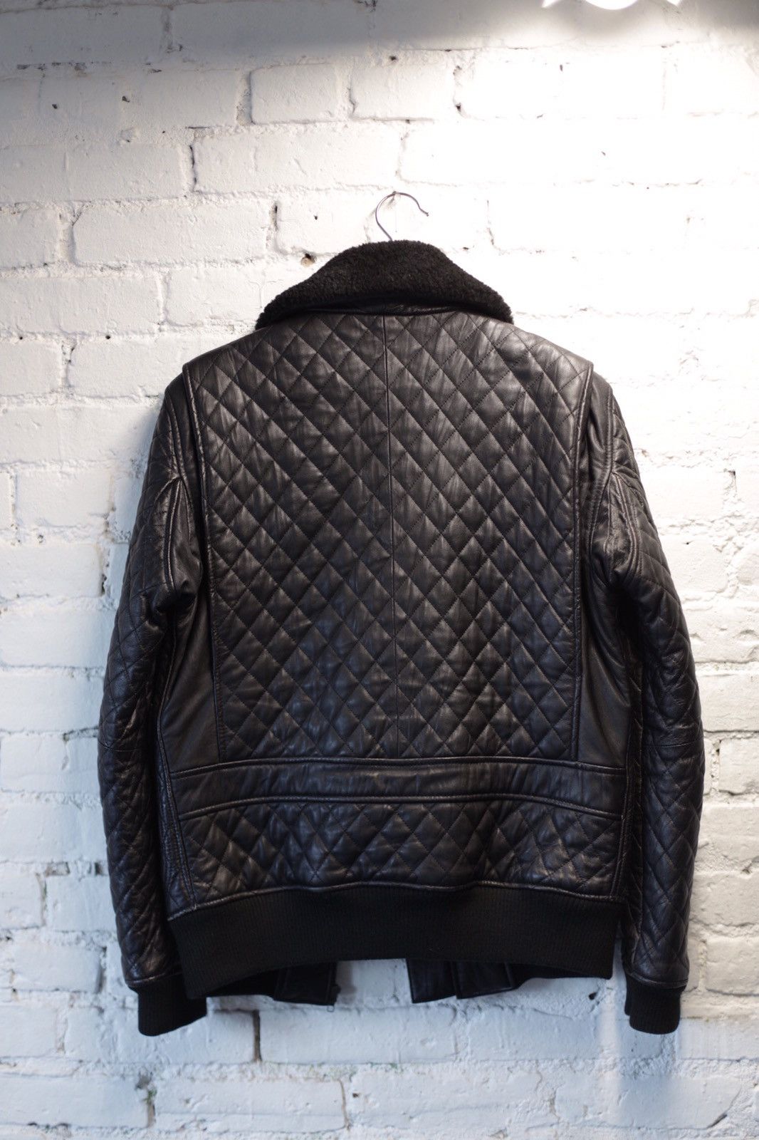 Corpus Corpus Quilted Leather Bomber Jacket Size US M / EU 48-50 / 2 - 3 Thumbnail