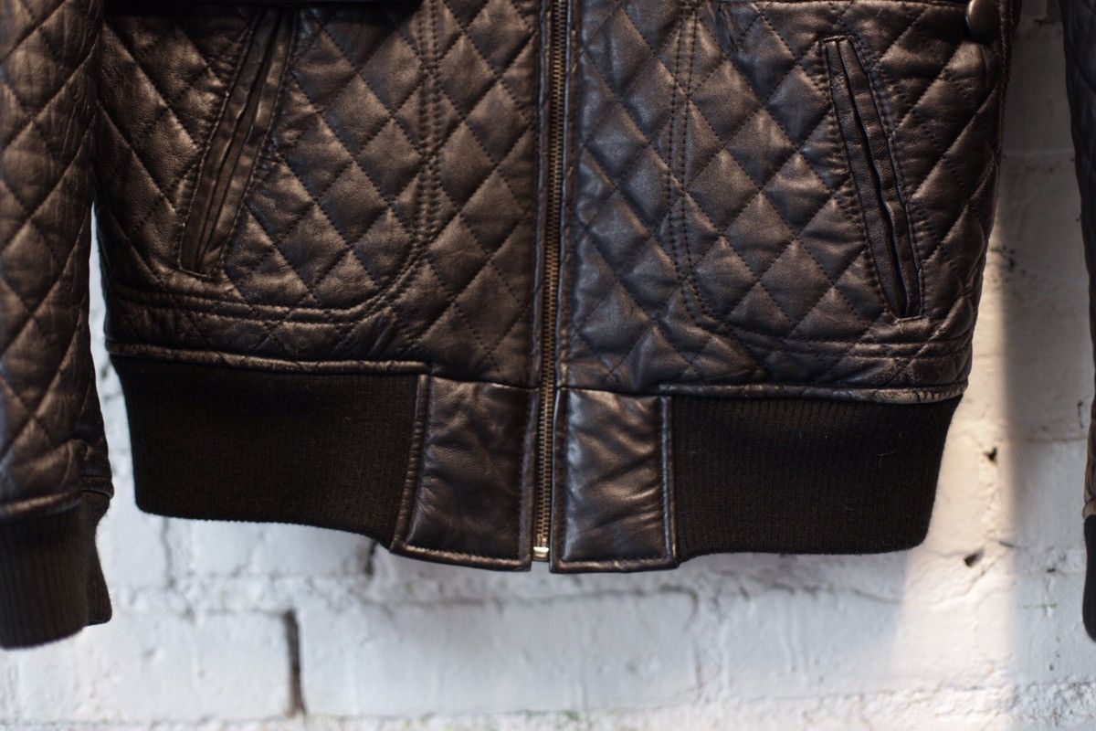 Corpus Corpus Quilted Leather Bomber Jacket Size US M / EU 48-50 / 2 - 6 Thumbnail