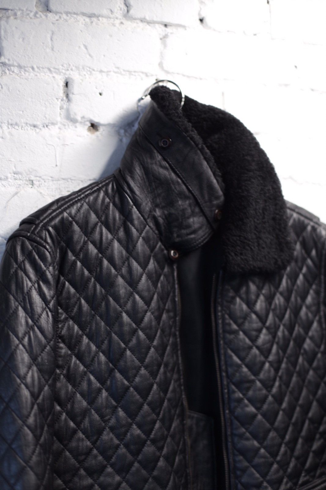 Corpus Corpus Quilted Leather Bomber Jacket Size US M / EU 48-50 / 2 - 4 Thumbnail