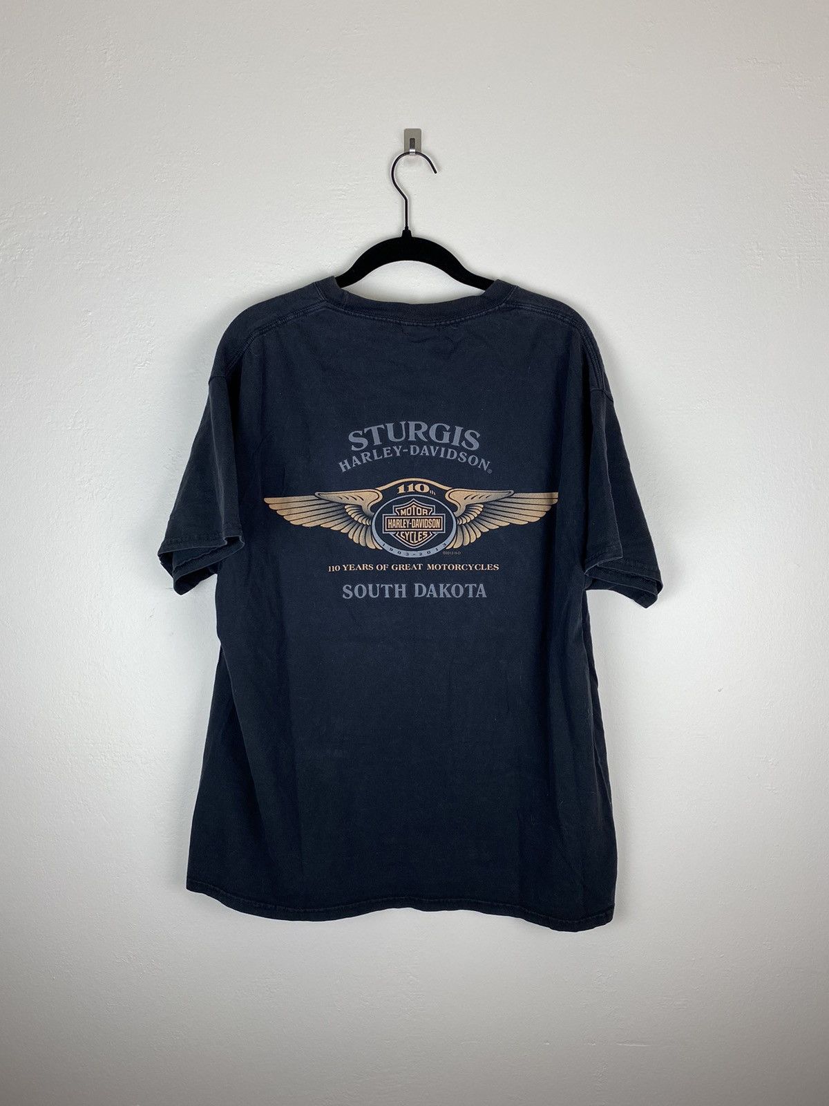 Harley Davidson Harley Davidson T Shirt Black South Dakota Size US M / EU 48-50 / 2 - 2 Thumbnail