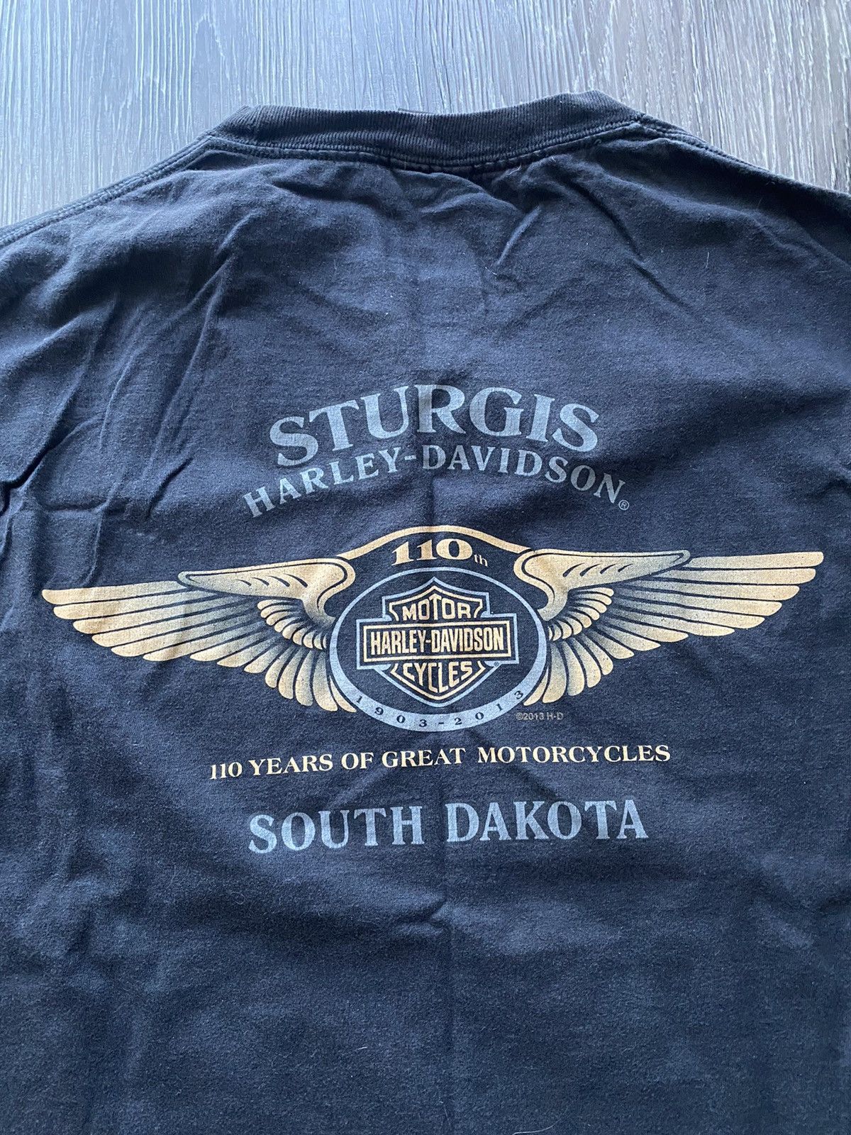 Harley Davidson Harley Davidson T Shirt Black South Dakota Size US M / EU 48-50 / 2 - 8 Thumbnail
