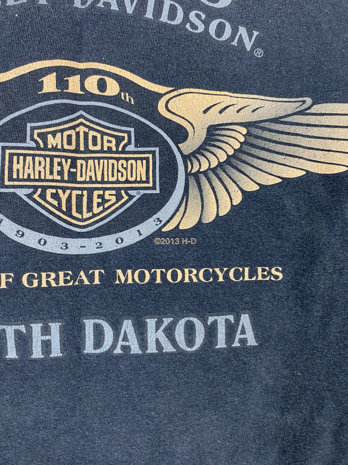 Harley Davidson Harley Davidson T Shirt Black South Dakota Size US M / EU 48-50 / 2 - 3 Thumbnail