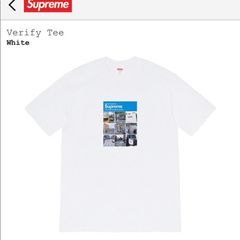 Supreme Verify T Shirt White L | Grailed