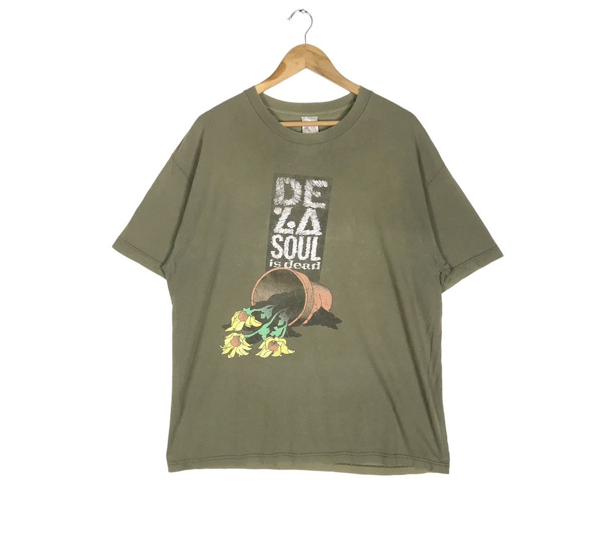 Rap Tees Vintage 1991 American Hiphop Group De La Soul Is Dead Tee Size US XL / EU 56 / 4 - 2 Thumbnail
