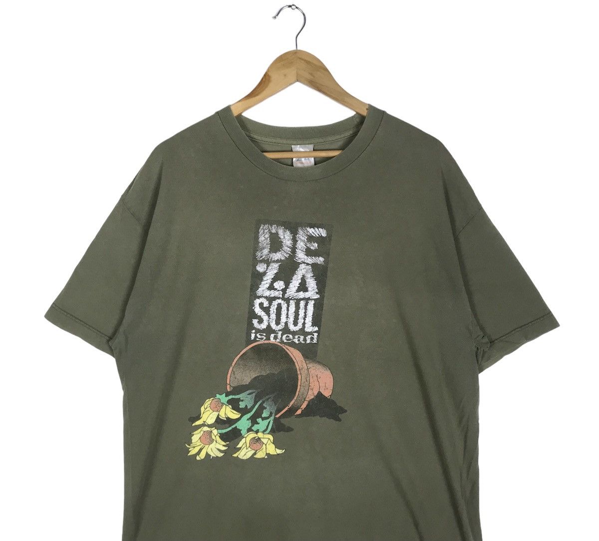 Rap Tees Vintage 1991 American Hiphop Group De La Soul Is Dead Tee Size US XL / EU 56 / 4 - 3 Thumbnail