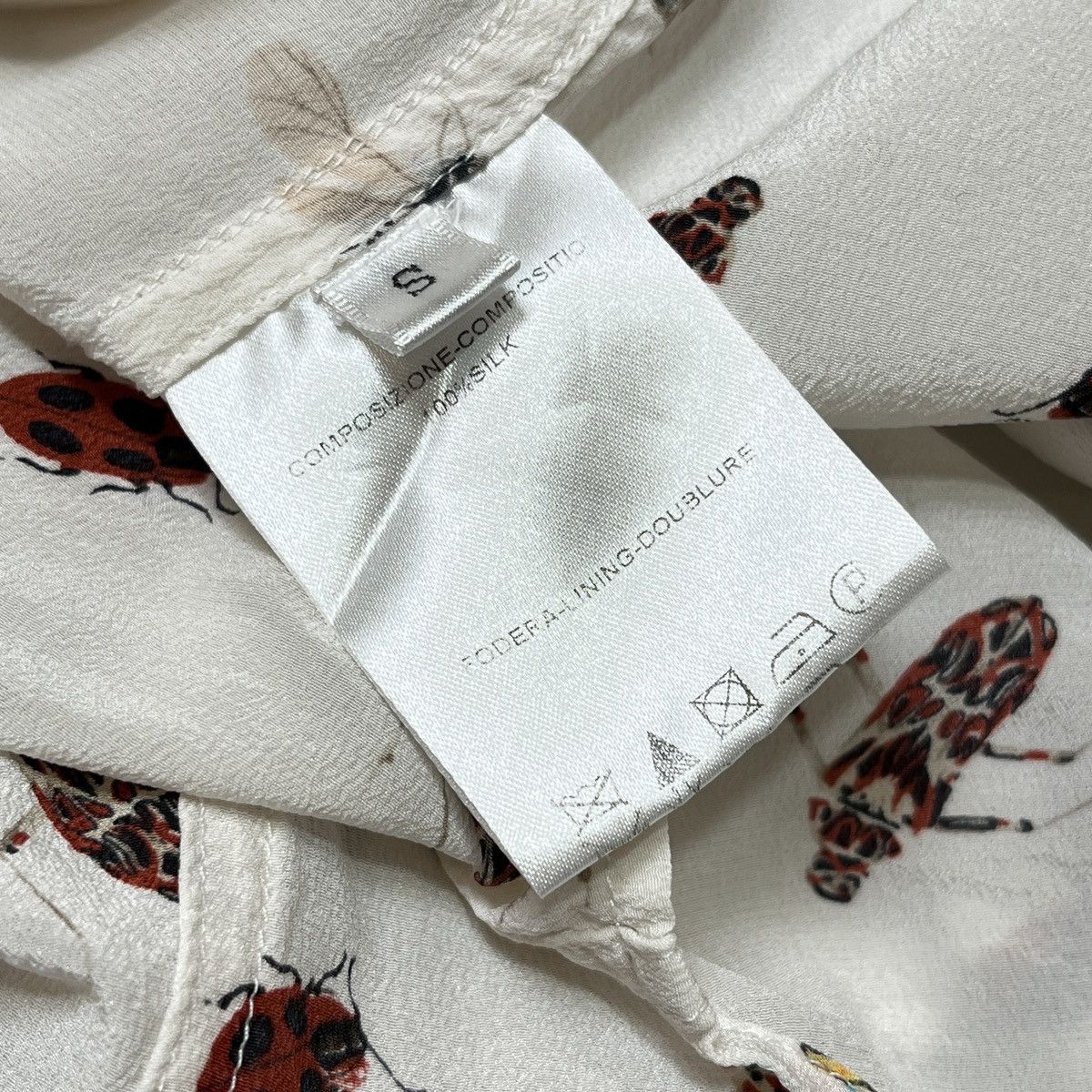 Alexander McQueen × Designer Alexander McQueen insects silk blouse Size S / US 4 / IT 40 - 4 Thumbnail