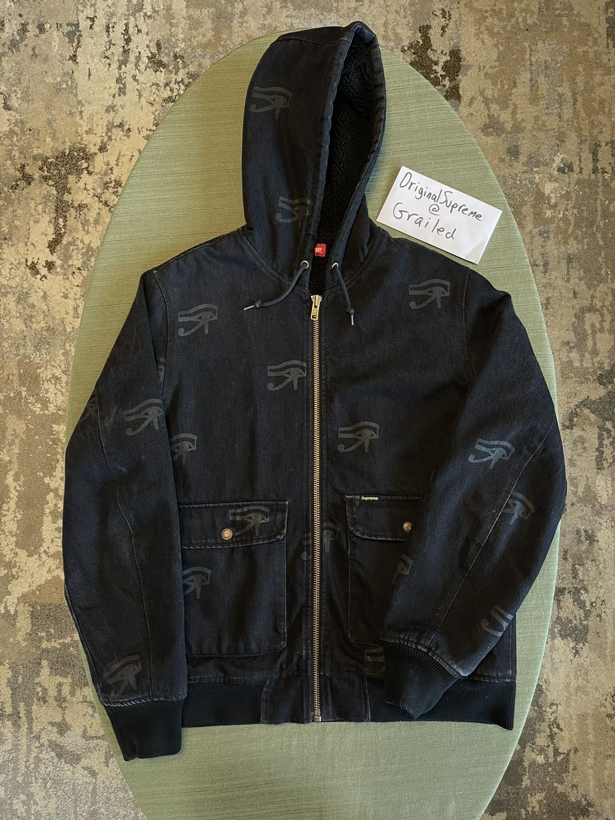 Supreme Supreme Eye of Horus Denim Jacket | Grailed