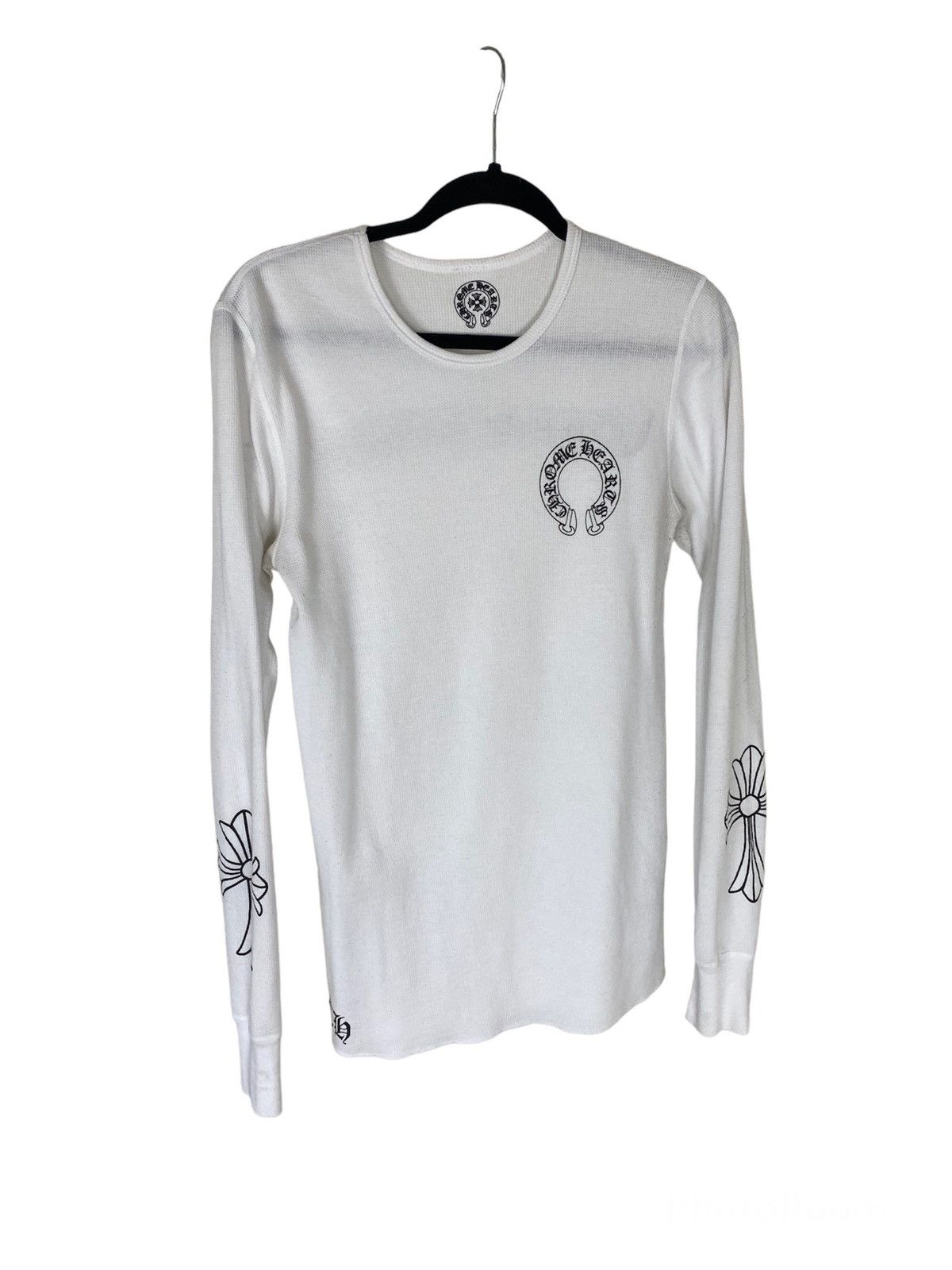 Chrome Hearts Horseshoe Cross Logo Thermal L/S Tee | Grailed