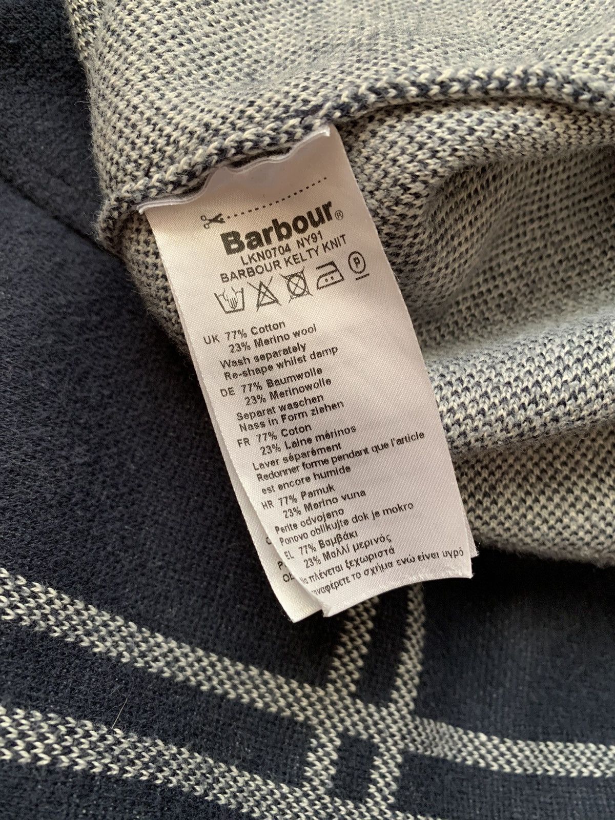 Barbour × Vintage Barbour knitted pullover sweater cardigan coat jacket mantle Size M / US 6-8 / IT 42-44 - 14 Thumbnail
