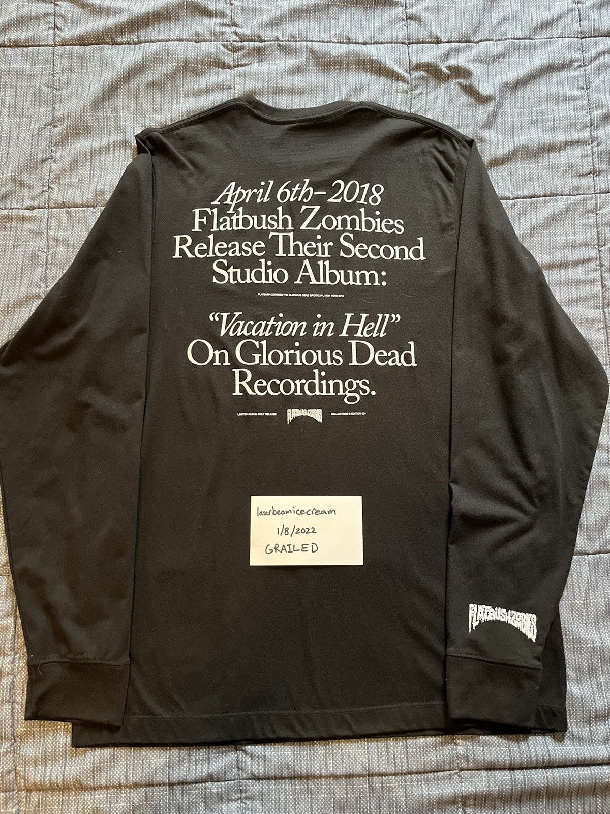 Flatbush Zombies Vacation In Hell Long Sleeve T-shirt Size US L / EU 52-54 / 3 - 3 Thumbnail