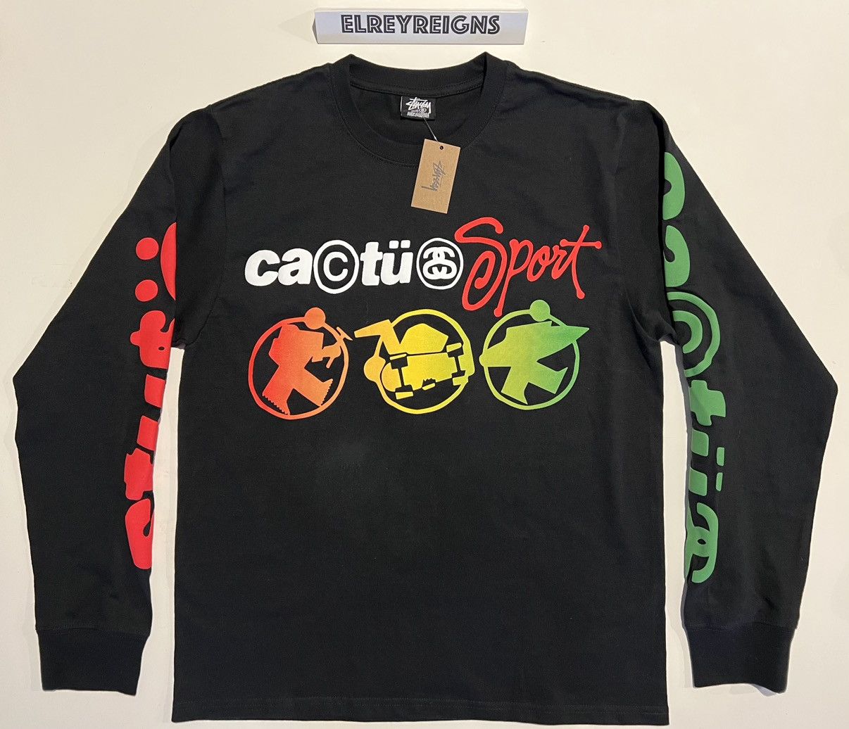 Cactus Plant Flea Market × Stussy Stussy X CPFM Sport Long Sleeve Tee Shirt Size US S / EU 44-46 / 1 - 2 Thumbnail