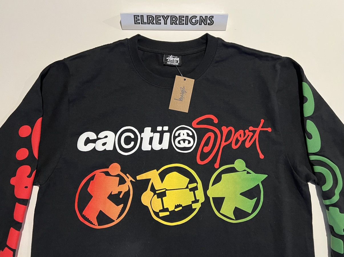 Cactus Plant Flea Market × Stussy Stussy X CPFM Sport Long Sleeve Tee Shirt Size US S / EU 44-46 / 1 - 3 Thumbnail