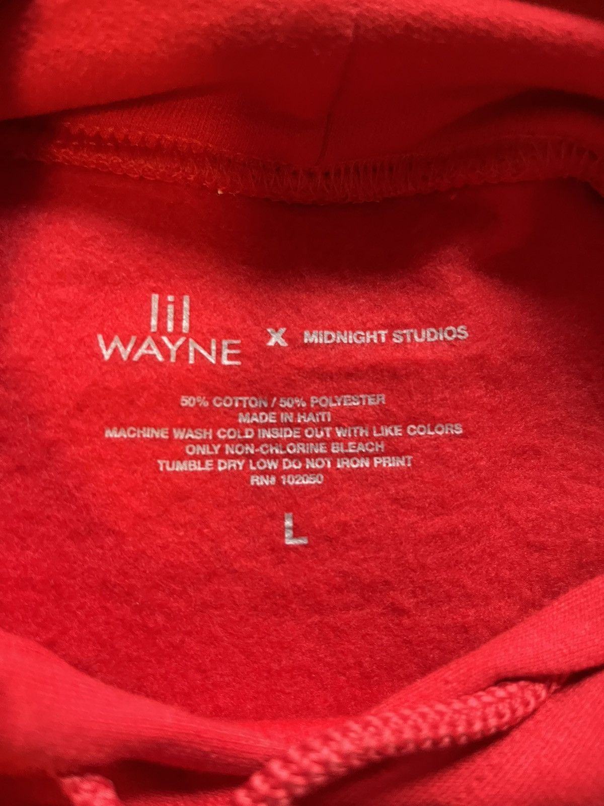 Lil Wayne Lil Wayne x Midnight Studios Carter V Hoodie Size US L / EU 52-54 / 3 - 3 Thumbnail