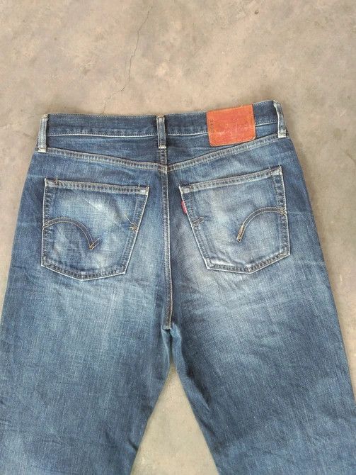 Levi's Vintage Levi's Jeans 502 Straight Leg Distressed Denim 33x28 Size US 33 - 5 Thumbnail