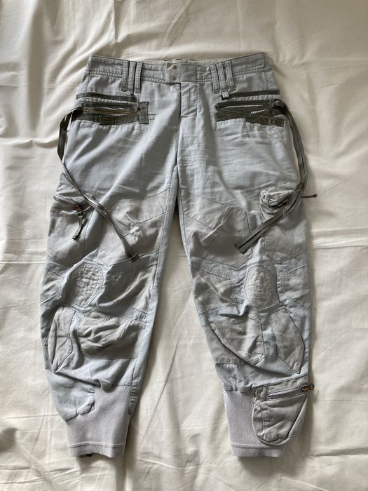 Pantalon Cargo écru Marithé + François Girbaud - Taille 34, Coupe Skinny, Occasion Très Bon état