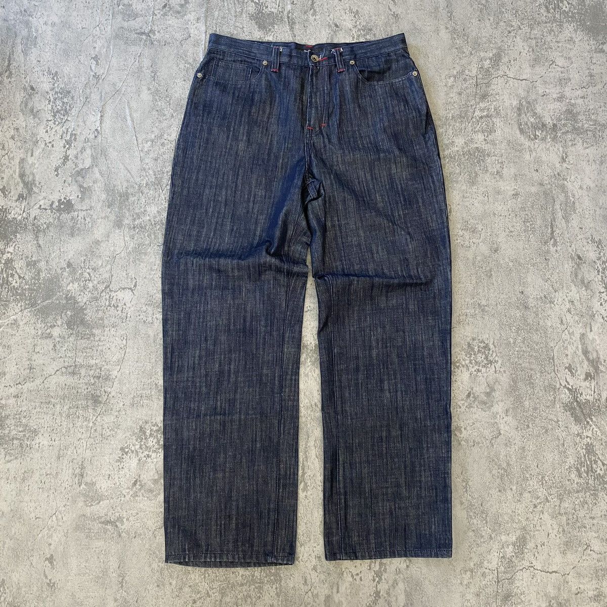 Vintage Vintage y2k Sean John Rap Hiphop Baggy Denim Jeans Sz 36x33 Size US 36 / EU 52 - 2 Thumbnail