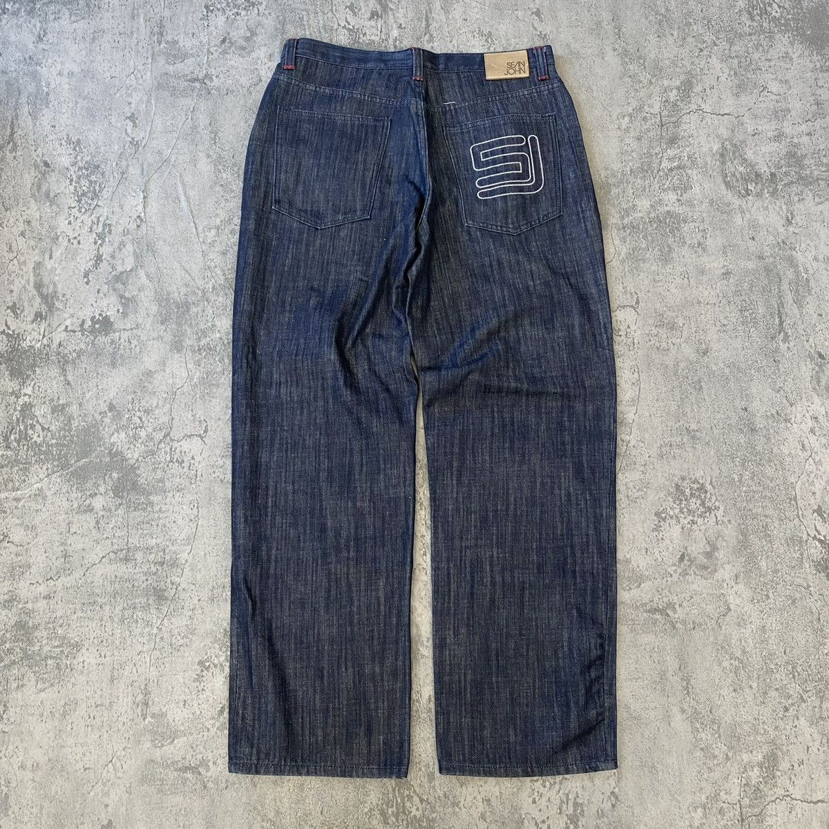 Vintage Vintage y2k Sean John Rap Hiphop Baggy Denim Jeans Sz 36x33 Size US 36 / EU 52 - 1 Thumbnail