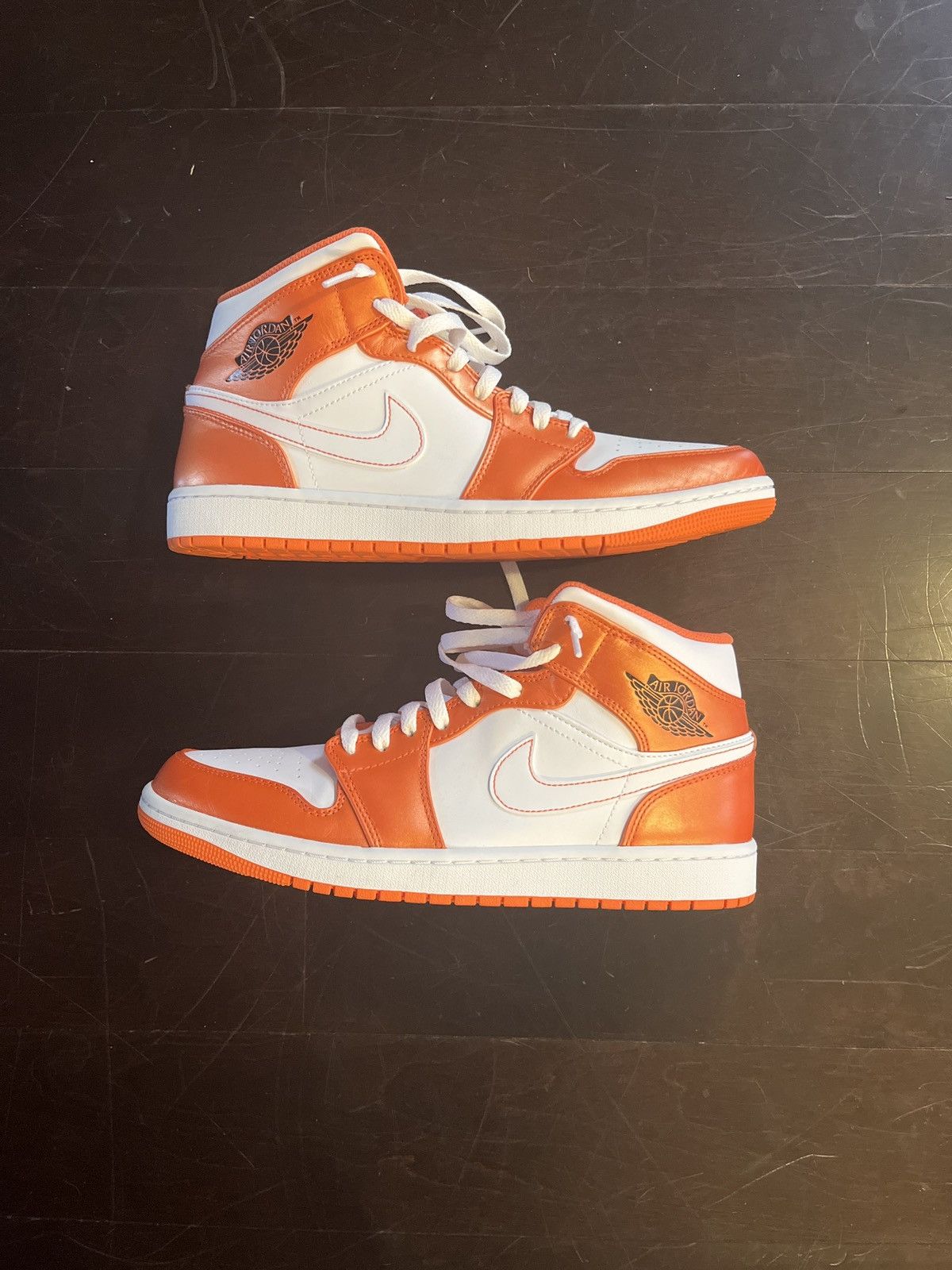 Nike Jordan 1 Mid, Metalic Orange | Grailed