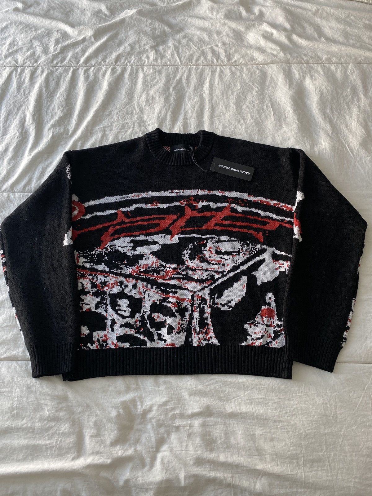 Racer Worldwide Racer Worldwide “Red” Knit Sweater | Grailed