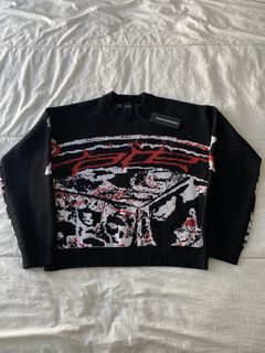 Racer Worldwide Racer Worldwide “Red” Knit Sweater | Grailed