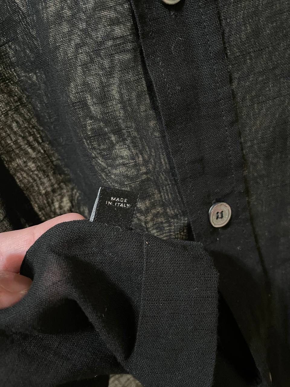 Dolce & Gabbana × Vintage Rare Vintage Dolce Gabbana Transparent Mesh Shirt Size US L / EU 52-54 / 3 - 6 Thumbnail