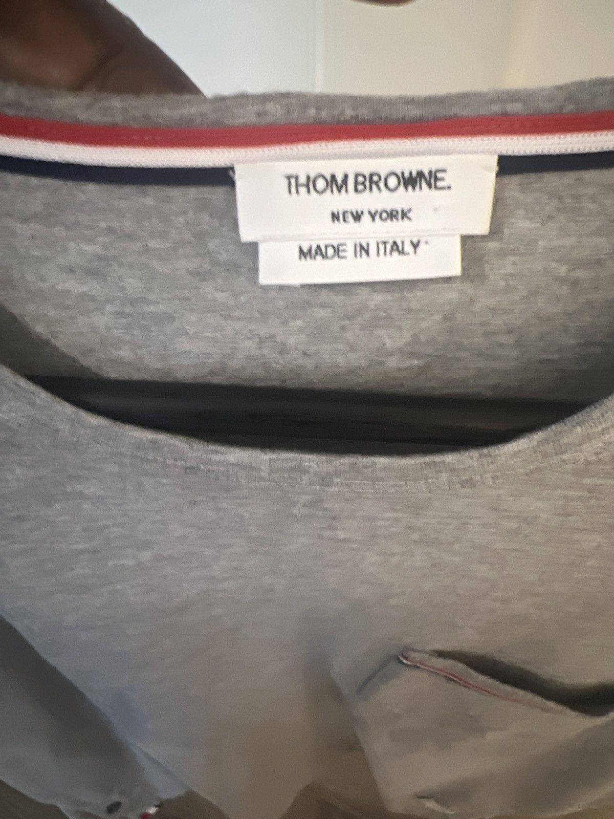 Thom Browne Thom Browne Pocket Square T-Shirt Size US L / EU 52-54 / 3 - 6 Thumbnail