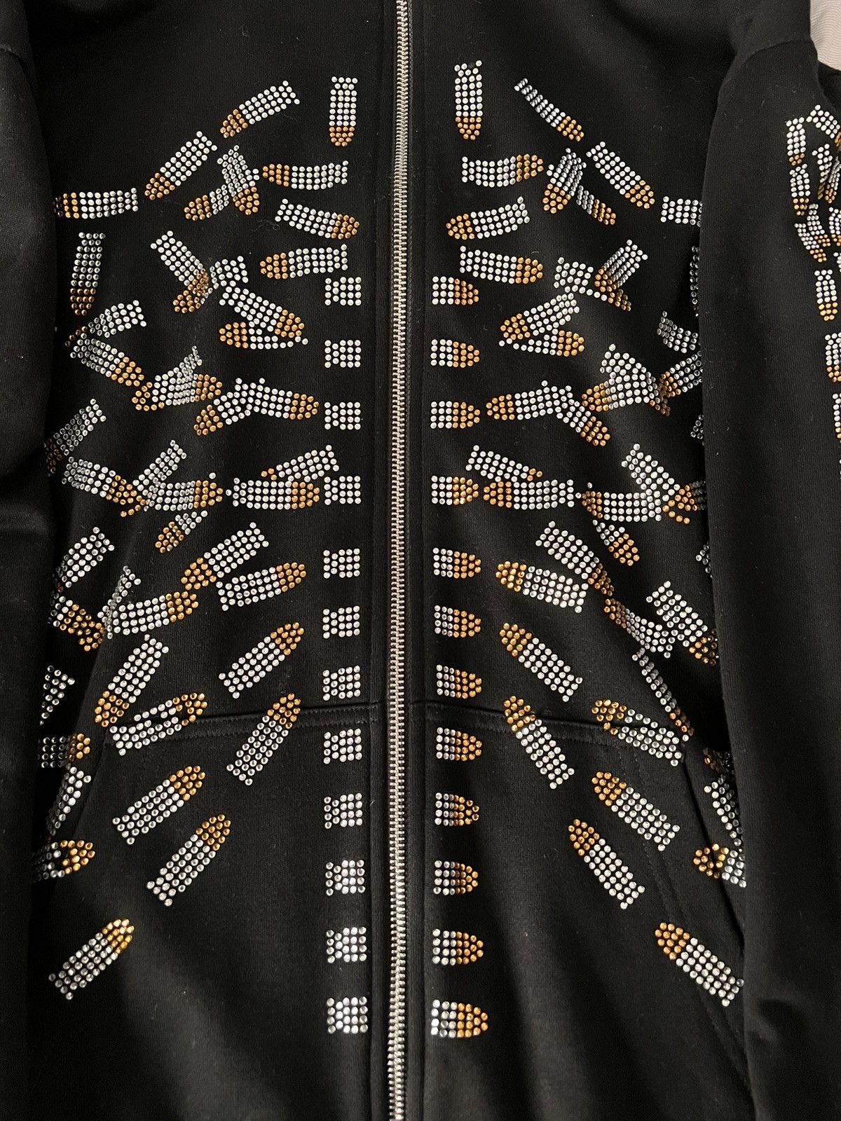 Japanese Brand Rhinestone Skeleton Bullet Hoodie Size US L / EU 52-54 / 3 - 2 Thumbnail