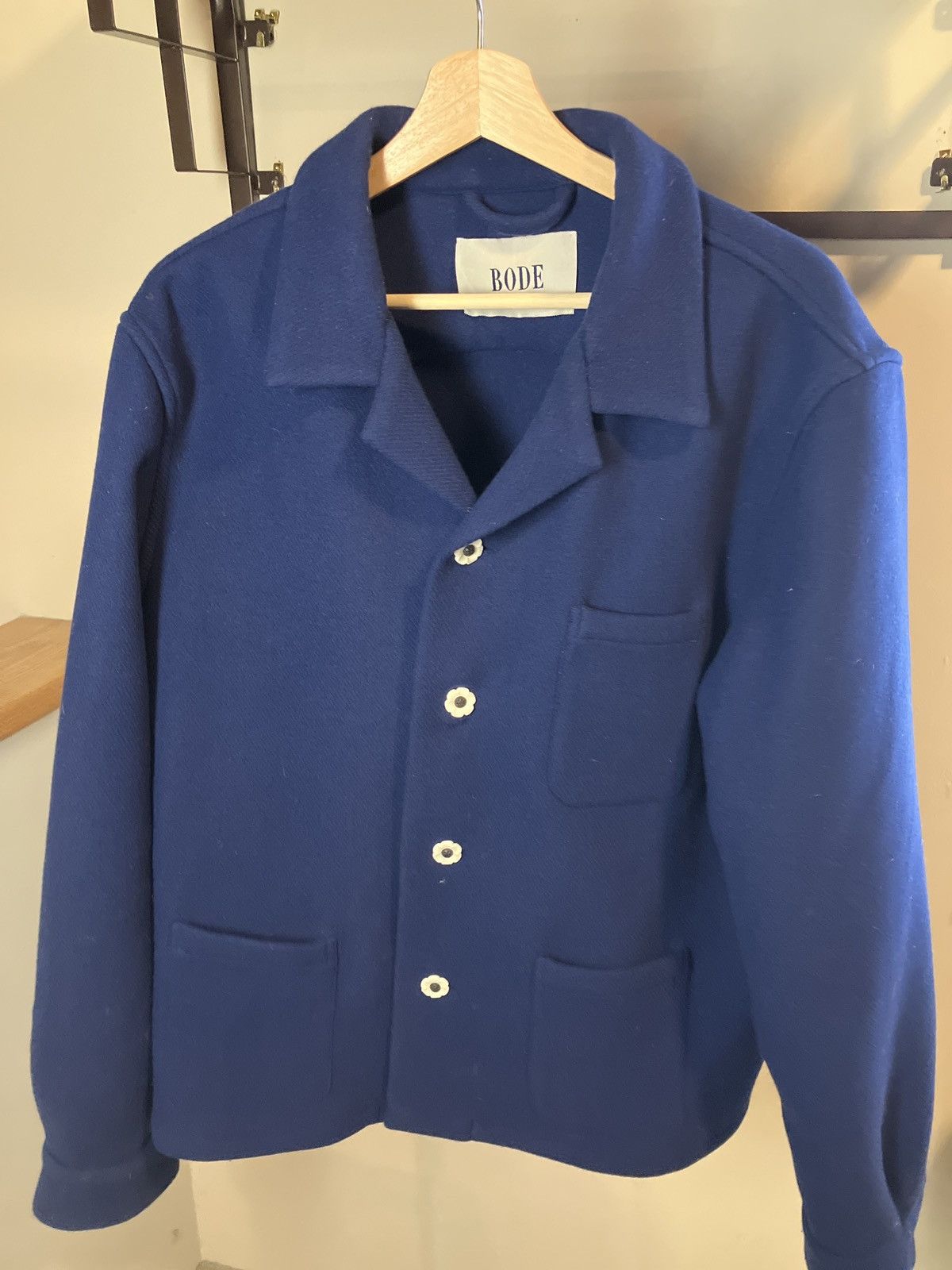 Bode Bode ‘Royal Blue’ Wool Jacket Size US L / EU 52-54 / 3 - 1 Thumbnail