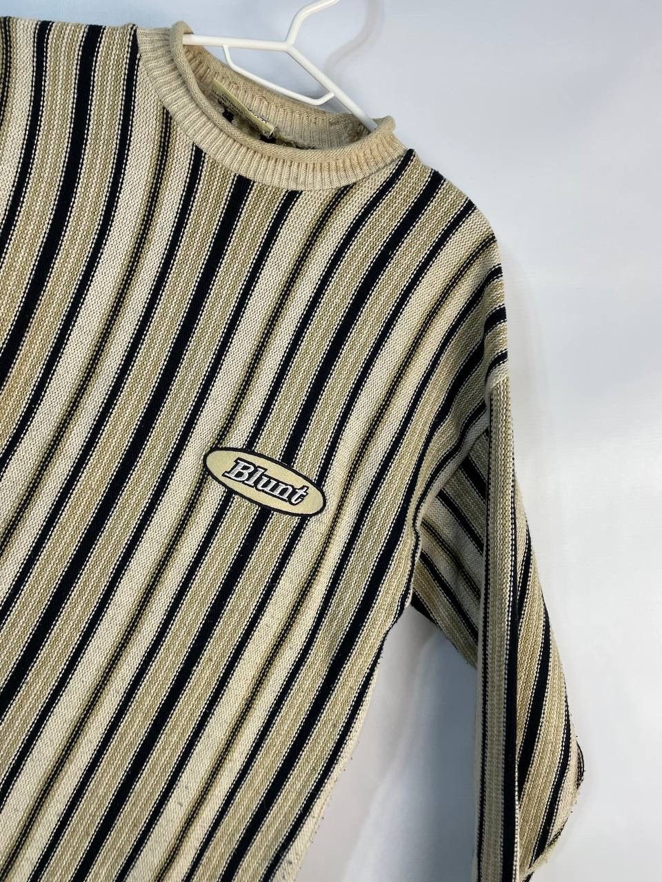 Vintage Vintage Y2K SK8 Blunt Drip Striped Sweater Size US M / EU 48-50 / 2 - 2 Thumbnail