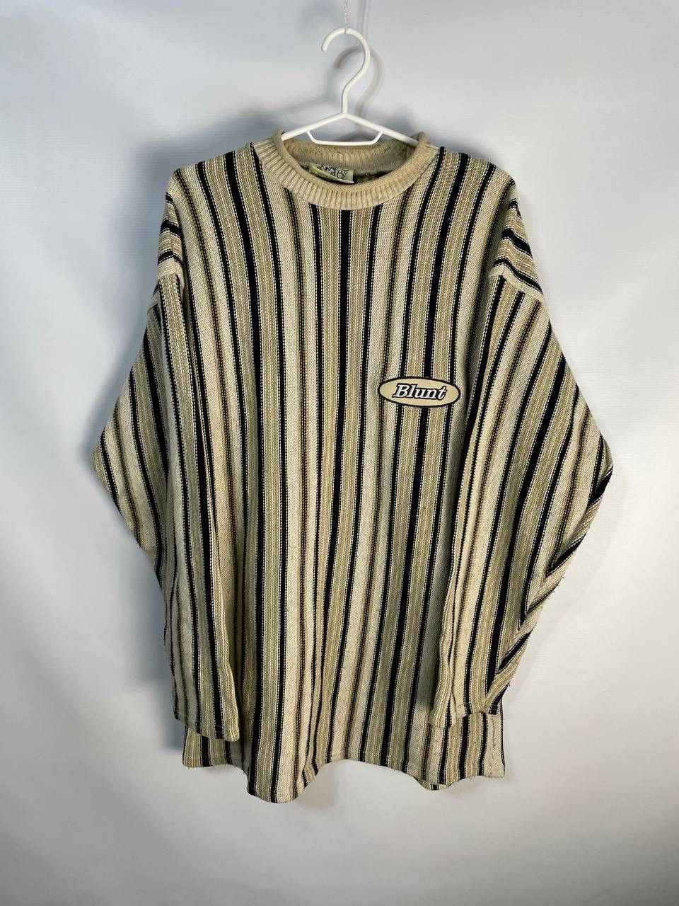 Vintage Vintage Y2K SK8 Blunt Drip Striped Sweater Size US M / EU 48-50 / 2 - 1 Thumbnail