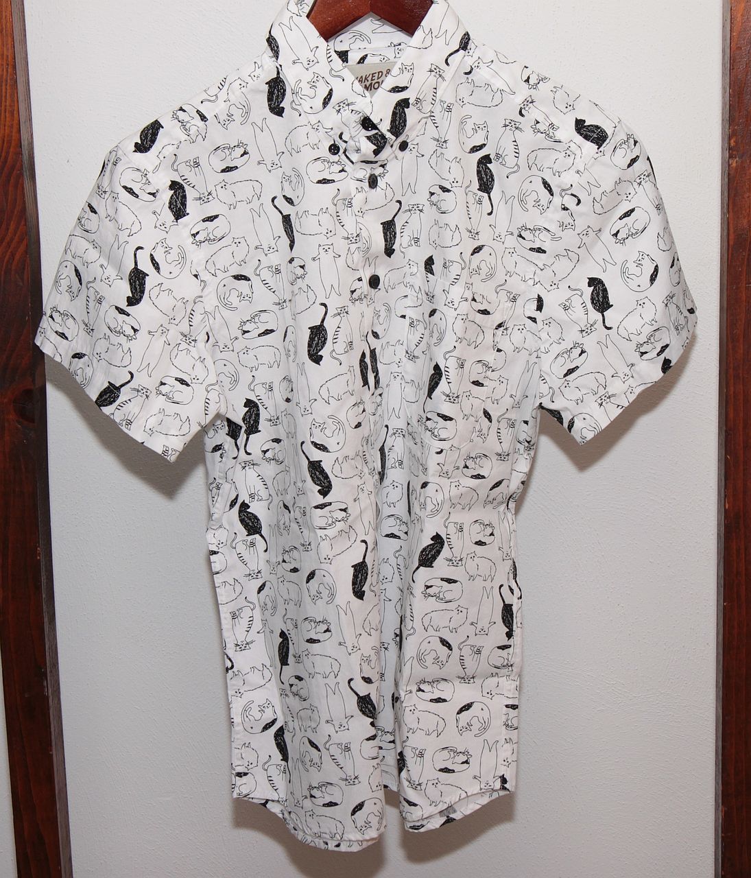 Naked & Famous Cat Sketches Easy Shirt Size US S / EU 44-46 / 1 - 1 Thumbnail