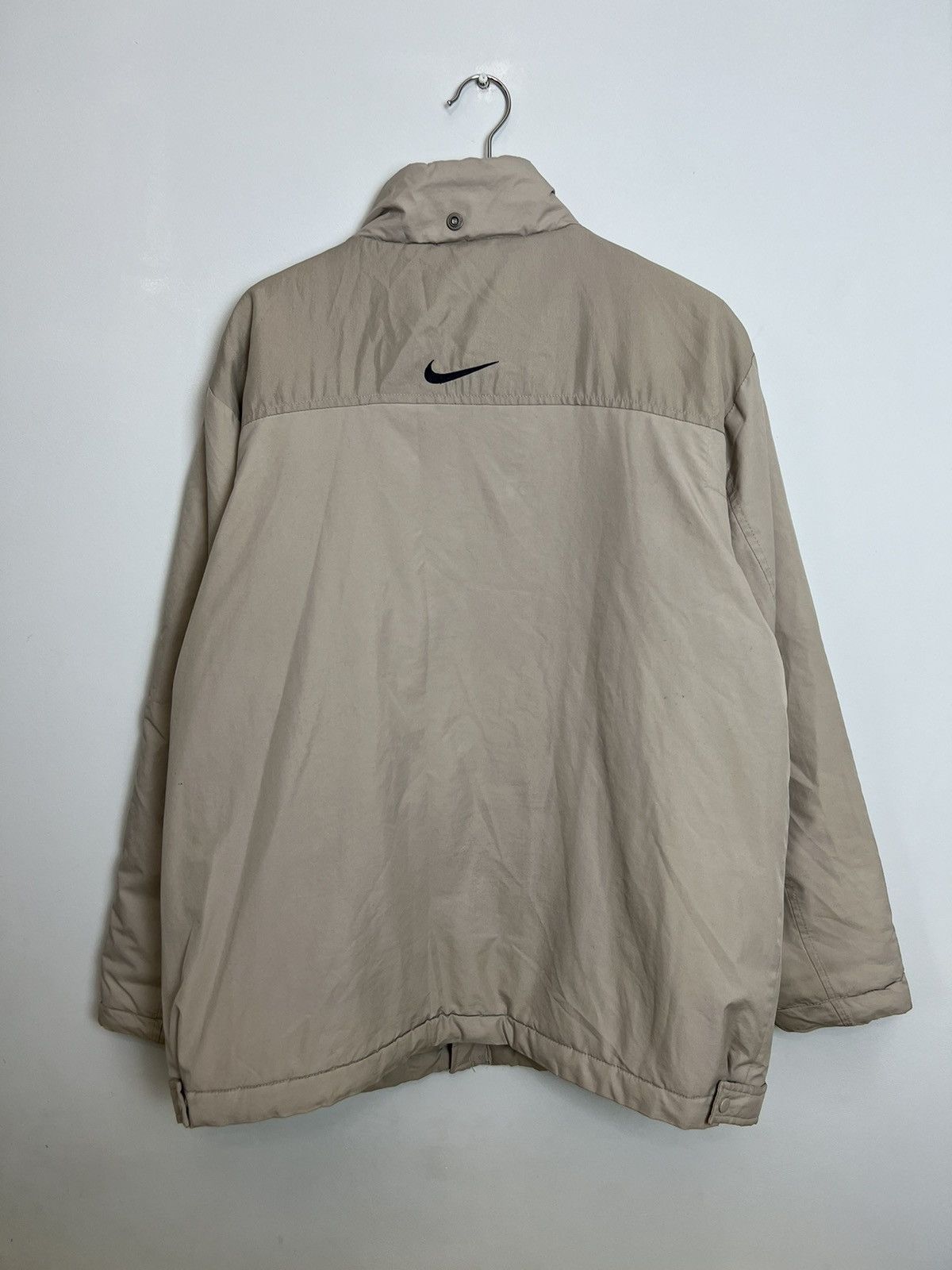 Nike Nike Vintage Y2k Beige Mini Swoosh Winter Jacket Hype Rare Size US L / EU 52-54 / 3 - 2 Thumbnail