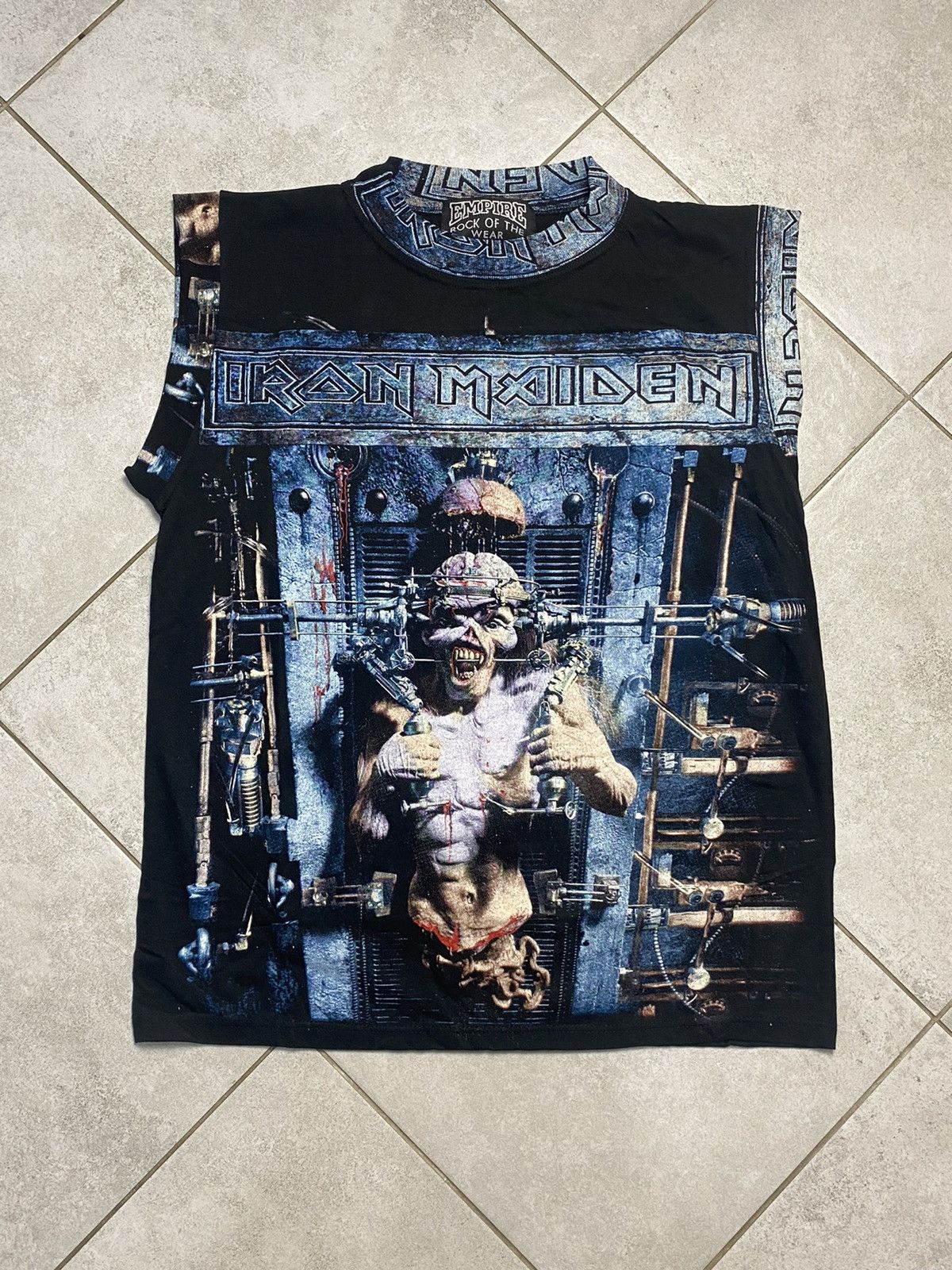 Vintage 1995 Iron Maiden X Factor Rock Band Promo Tank Top