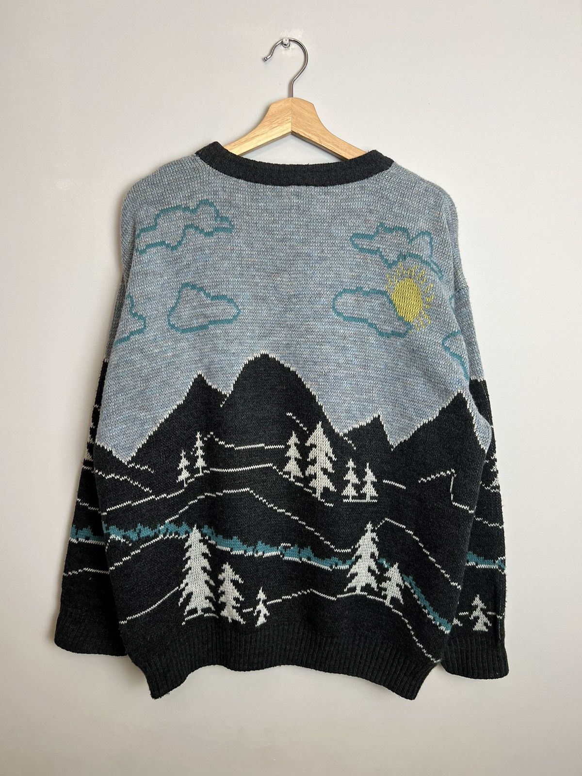 Vintage Vintage Avant Garde Forrest Baloons Japanese Vibe Knit Hype Size US M / EU 48-50 / 2 - 2 Thumbnail